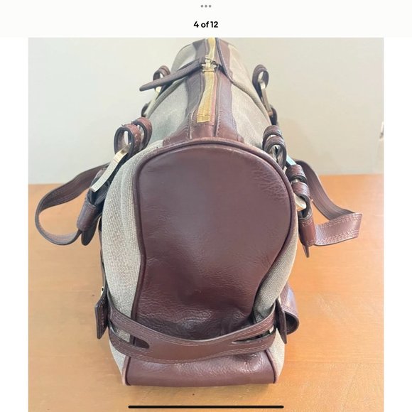 Michael Kors Large Canvas and Leather Harness Grab Handbag - Picture 13 of 16